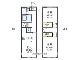 レオパレスTSURUHARA【115号室】の間取り