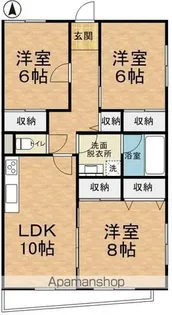 リッツガーデン【303号室】の間取り