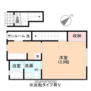 CHATS NOIRS【Ⅱ202号室】の間取り