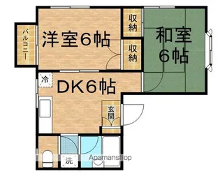 ストークハイツ鈴木【105号室】の間取り
