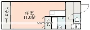 スリーピース【1階】の間取り