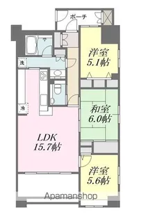 アルファステイツ市駅前【1104号室】の間取り