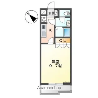 メーテル【1階】の間取り