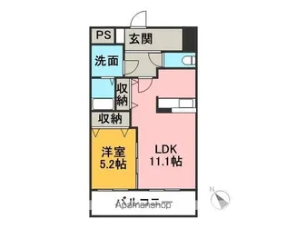 MS SOLEIL(エムズソレイユ)【6階】の間取り