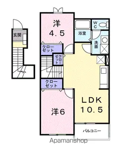サンリット コートⅠ【202号室】の間取り
