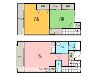 たまごんハウス【は号室】の間取り