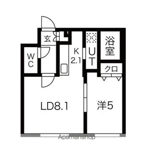 プラムクリークR【4階】の間取り