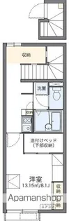 レオパレスサーブ【205号室】の間取り