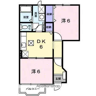 カロスⅠ【101号室】の間取り