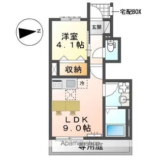 アウレリア【1階】の間取り
