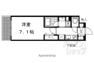 ベラジオ堀川今出川II【402号室】の間取り