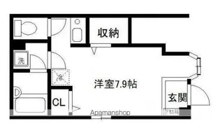 ピースコート池袋【1階】の間取り