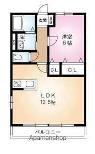 サウスレーブ【2階】の間取り