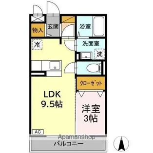 グランドゥール Ⅱ【2階】の間取り