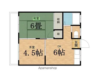 ラポール豊田【2階】の間取り