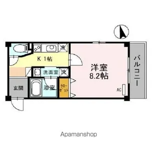 メゾンアンシャンテ【2階】の間取り
