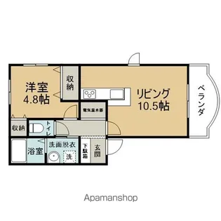 シャガール千富【10F号室】の間取り