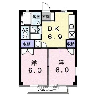 OCEAN HILLS【2階】の間取り