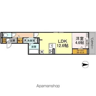 セレスティア森末町【3階】の間取り