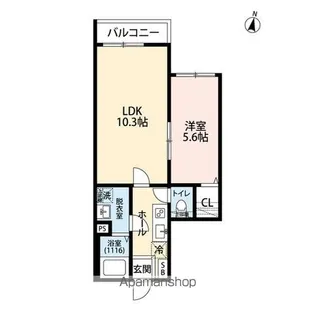 エクセラン柴崎町【3階】の間取り