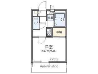 レオパレスシャルマン【2階】の間取り