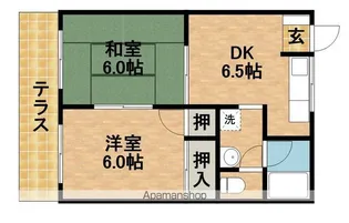 コーポ鷺ノ宮A【102号室】の間取り