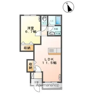 スターテラス北條谷【1階】の間取り