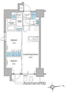 ルフォンプログレ上野マークス【6階】の間取り