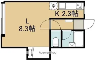 ルシール陣川【2階】の間取り
