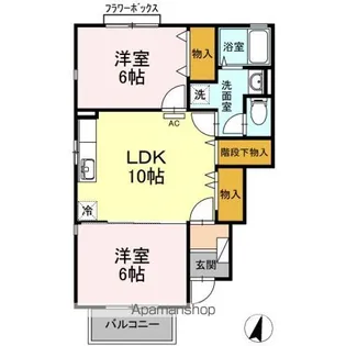 パティオ武中【1階】の間取り