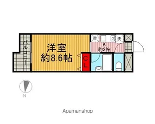精養堂アパートメンツ【2階】の間取り