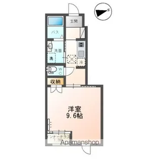 L I N K(リンク)【106号室】の間取り