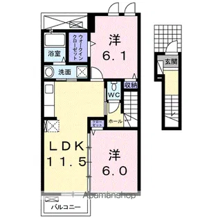 パインフォレスト モーニング【2階】の間取り
