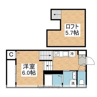 ハーモニーテラス北原町【1階】の間取り