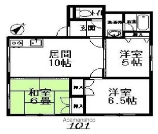 ロイヤルパレス【2階】の間取り