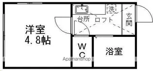 ヒルズカワウチA棟B棟【A101号室】の間取り