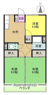 金賀マンション【201号室】の間取り