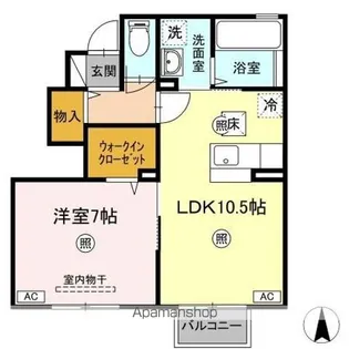 サニーコート【1階】の間取り