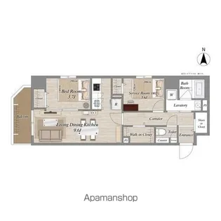 グランエール森下WEST【5階】の間取り