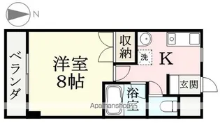 グリーンピア花月【206号室】の間取り