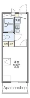 レオパレスグレイスSHINO【1階】の間取り