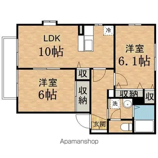 プレミールメゾン【101号室号室】の間取り