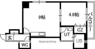AZZURRI GARDEN山鼻【5階】の間取り