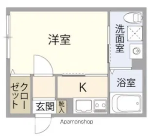 COMODO HON−ATSUGI【2階】の間取り