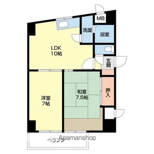 アイ・エフ水前寺【402号室】の間取り