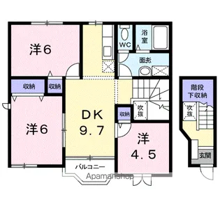 和歌山県日高郡日高町大字高家【アパート】の間取り