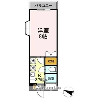 ラフォーレ東勝山【101号室】の間取り