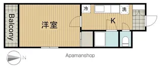 第六倉田ハイツ.【3階】の間取り