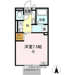 ウエストパレス B棟【2階】の間取り