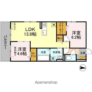 ジラソーレ【2階】の間取り
